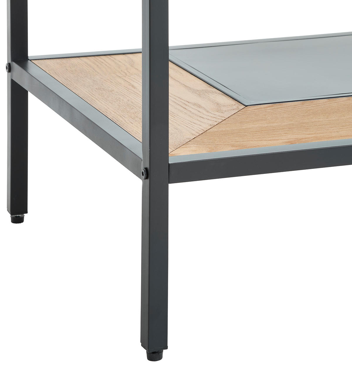 KONFERENČNÍ STOLEK, přírodní barvy, černá, dřevo, kov, kompozitní dřevo, 120/60/47 cm - černá/přírodní barvy, Design, kov/dřevo (120/60/47cm) - MID.YOU