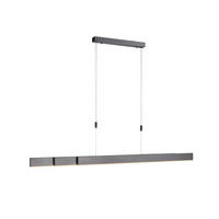 ZÁVĚSNÉ LED SVÍTIDLO, 120-200/5,5/110-200 cm  - šedá/antracitová, Lifestyle, kov/plast (120-200/5,5/110-200cm)