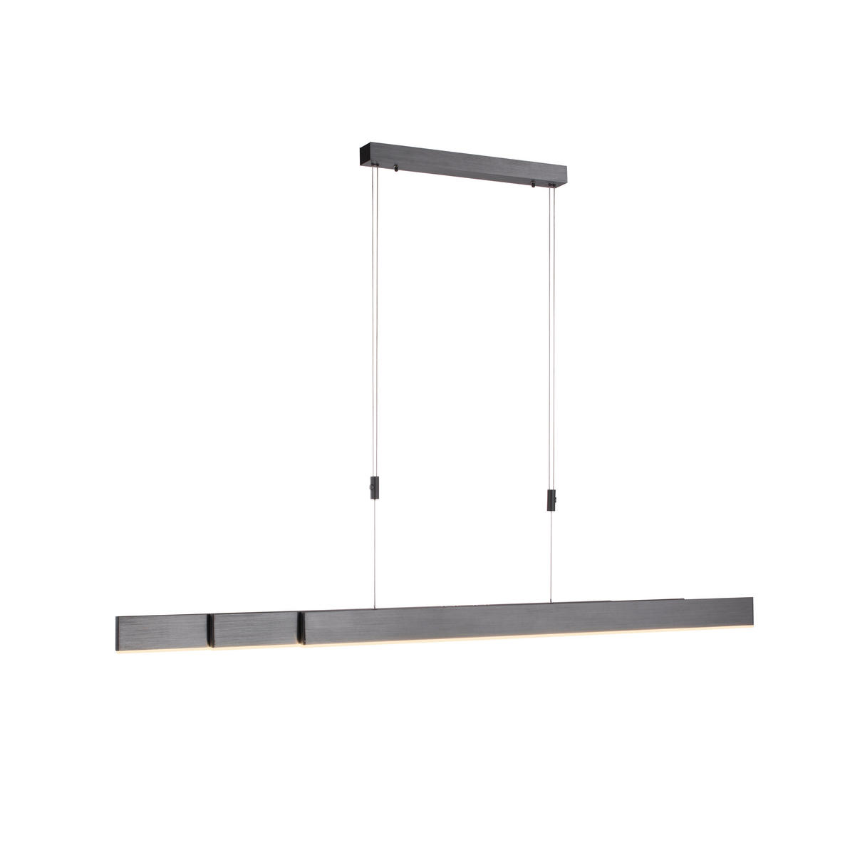 ZÁVĚSNÉ LED SVÍTIDLO, 120-200/5,5/110-200 cm  - šedá/antracitová, Lifestyle, kov/plast (120-200/5,5/110-200cm)