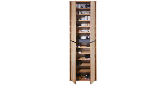 SCHUHSCHRANK 70/210/34 cm - Eichefarben, KONVENTIONELL, Holzwerkstoff (70/210/34cm) - Xora