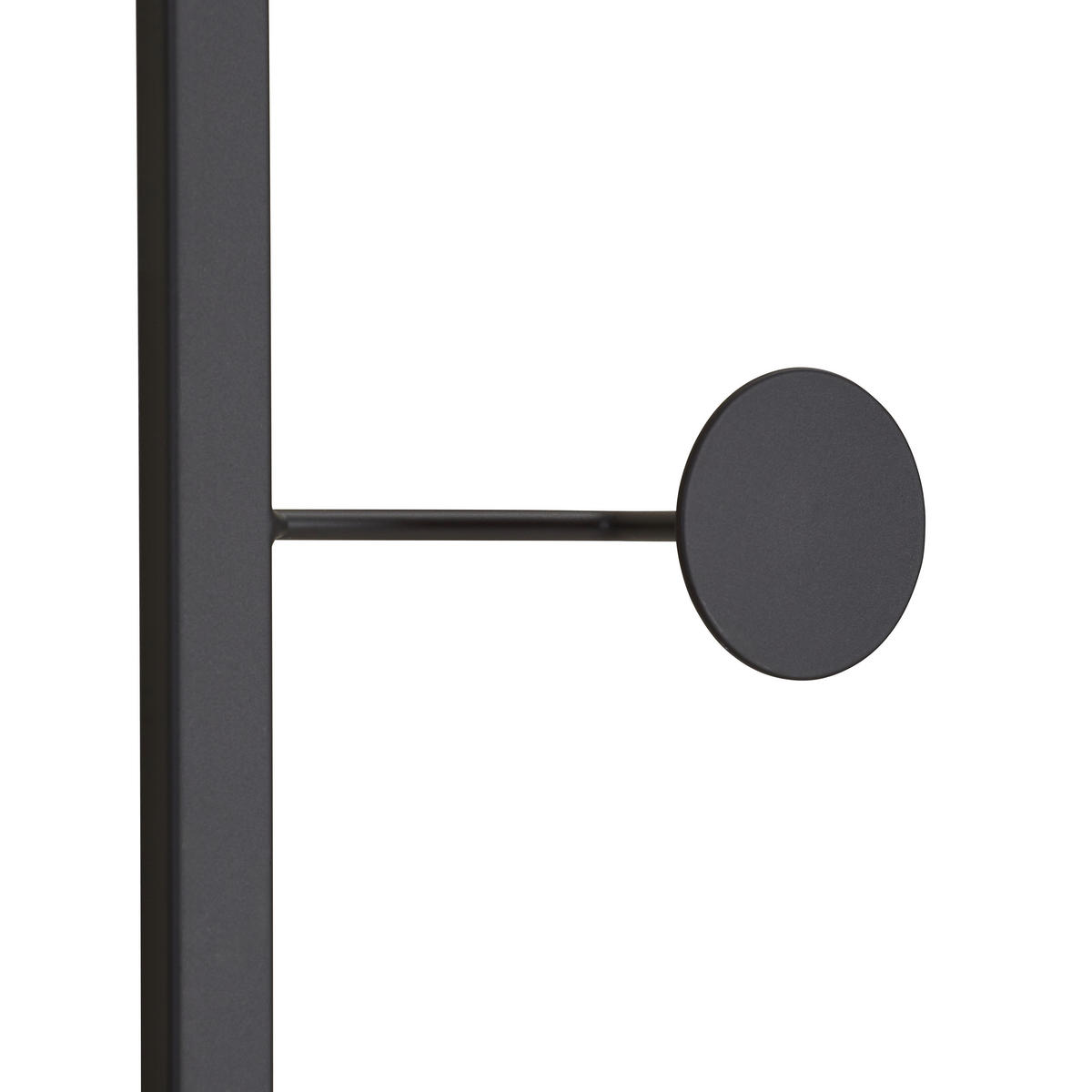 HAKENLEISTE  in Schwarz  - Schwarz, Trend, Metall (20/70/6cm) - Landscape