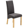 STUHL  in Webstoff Textil  - Anthrazit/Buchefarben, KONVENTIONELL, Holz/Textil (47/102/57cm) - Carryhome