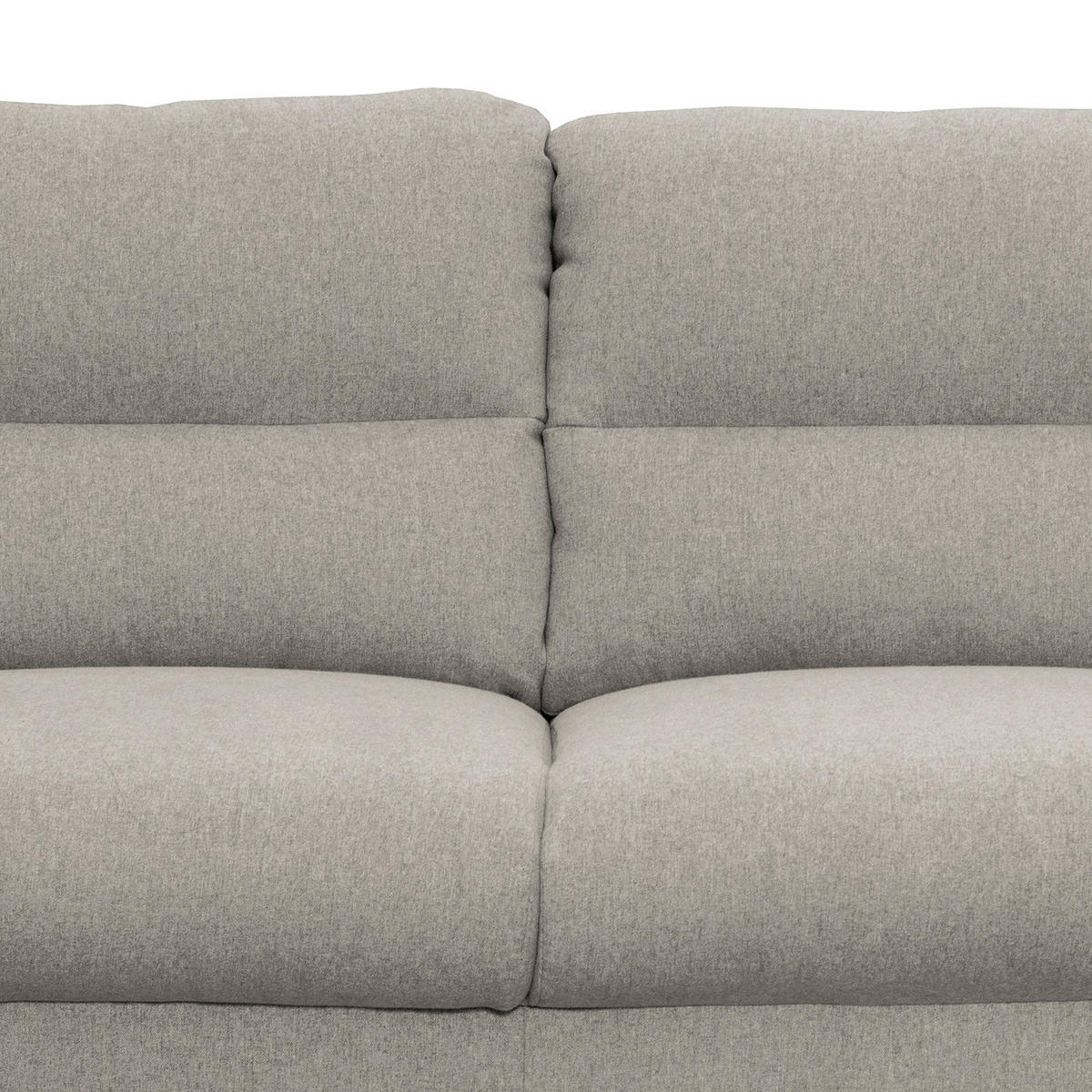 2-SITZER-SOFA Webstoff Grau  - Buchefarben/Grau, Design, Holz/Textil (158/87/88cm) - Livetastic