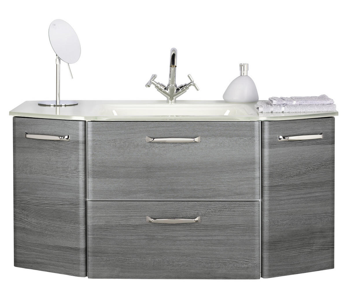 OMARICA ZA POD UMIVALNIK  - barve kroma/barve grafita, Design, les (111/52/48cm) - Xora