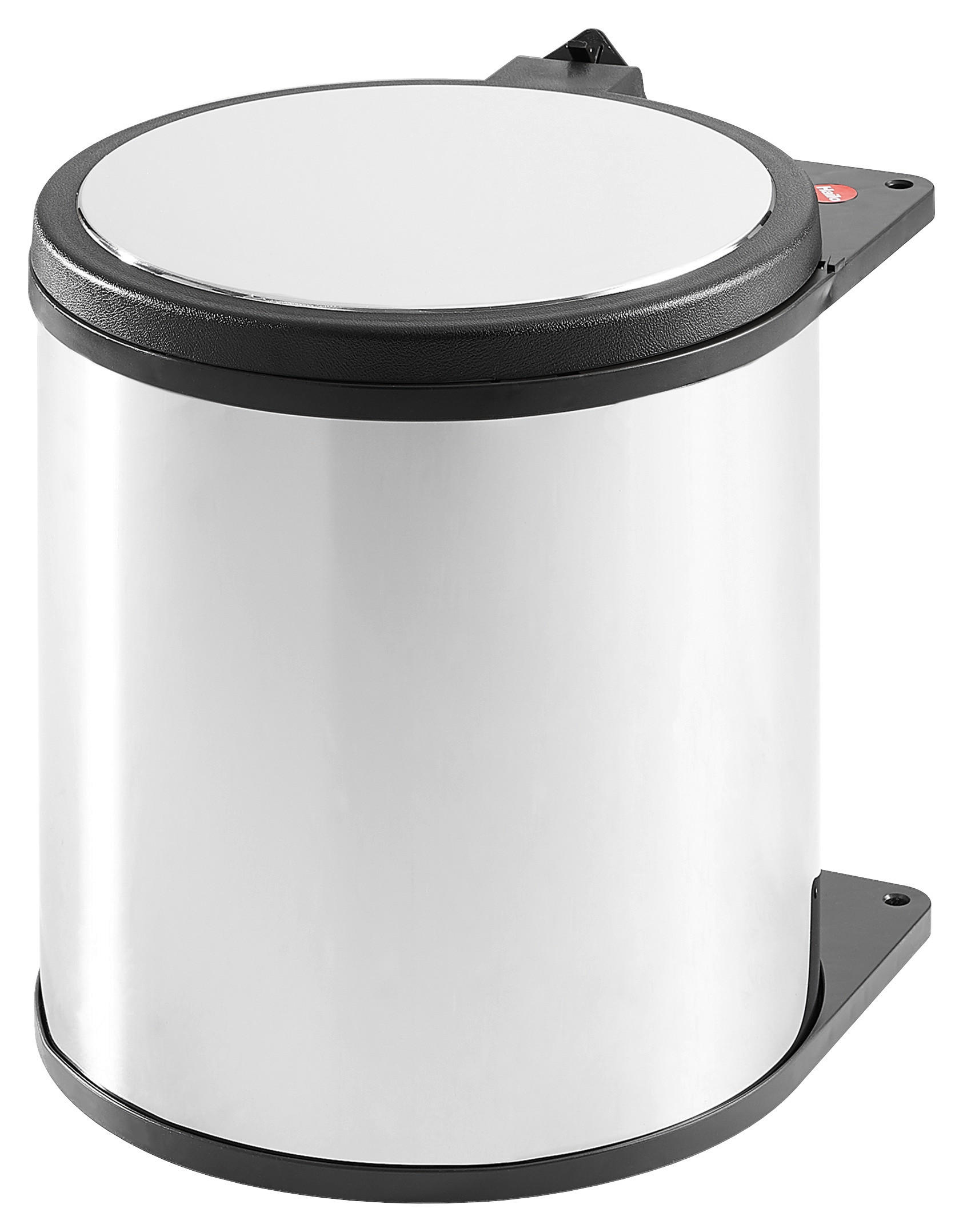 ABFALLSAMMLER 15 L  - Edelstahlfarben, Basics, Kunststoff/Metall (30,6/30,6/33,5cm) - Hailo