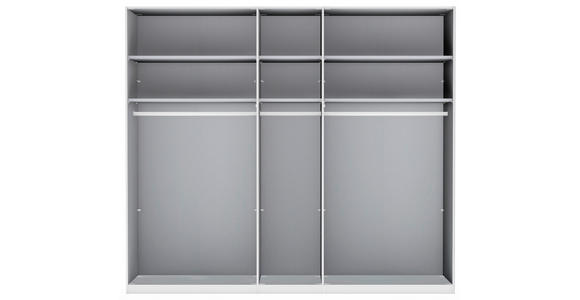 FALTTÜRENSCHRANK in Champagner, Eiche Bianco - Schieferfarben/Eiche Bianco, KONVENTIONELL, Glas/Holzwerkstoff (250/236/58cm) - Dieter Knoll