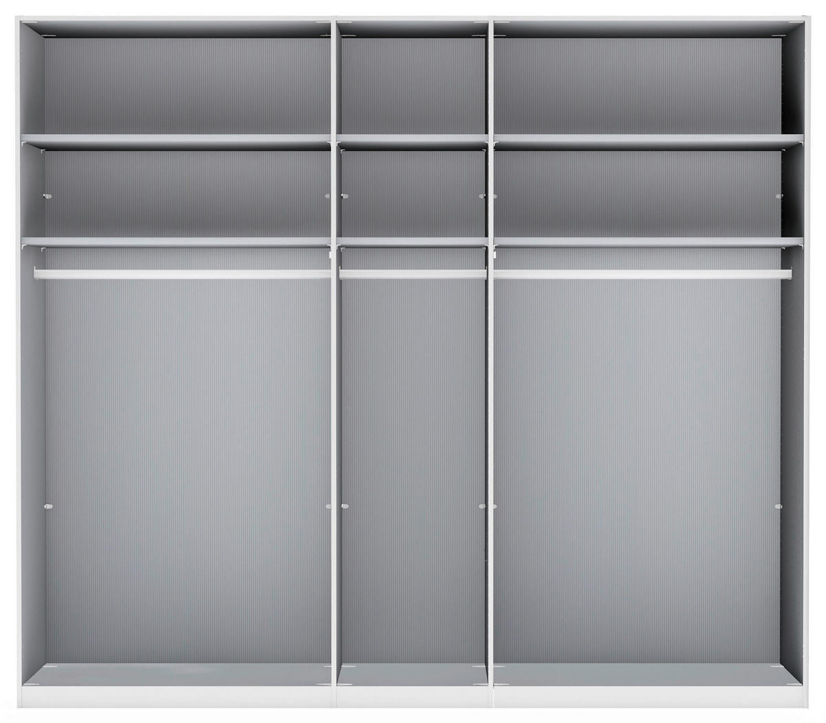 FALTTÜRENSCHRANK in Champagner, Eiche Bianco  - Schieferfarben/Eiche Bianco, Konventionell, Glas/Holzwerkstoff (250/236/58cm) - Dieter Knoll