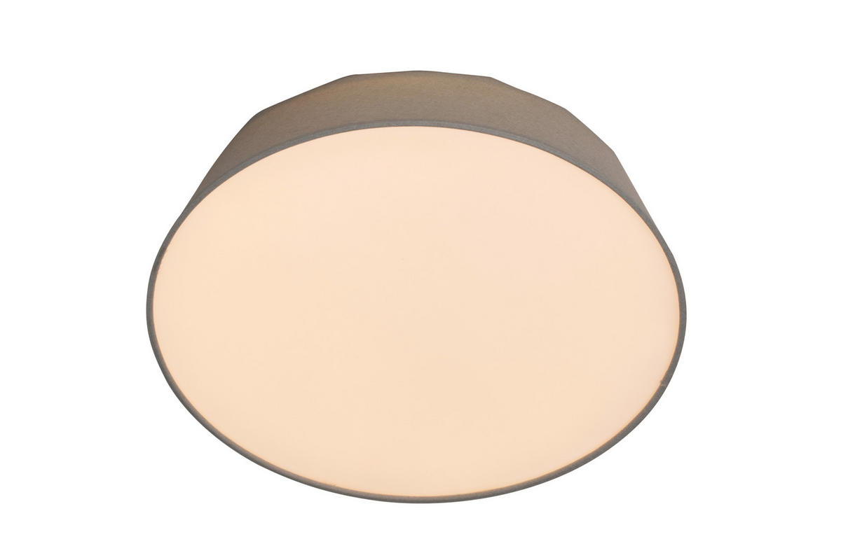 LED-DECKENLEUCHTE 40/12,7 cm   - Hellgrau, Basics, Kunststoff/Textil (40/12,7cm) - Novel
