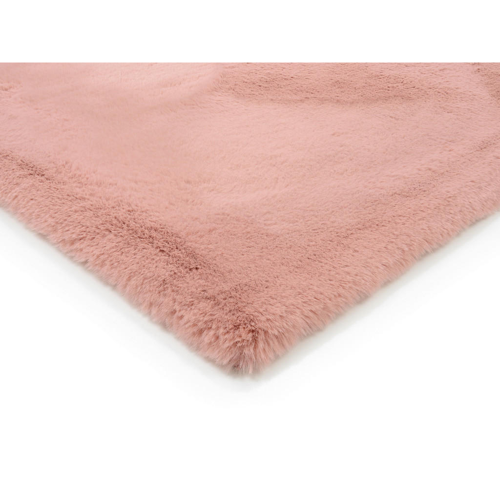 Thumbnail - Novel Hochflorteppich Silky Haven, Rosa, Textil, Uni, rechteckig, 80x150 cm, Oeko-Tex® Standard 100, für Fußbodenheizung...