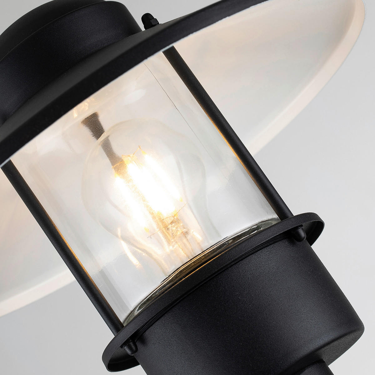 SOCKELLEUCHTE - Schwarz, Konventionell, Glas/Metall (27.5/101.8cm) - Elstead Lighting