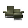 2-SITZER-SOFA in Chenille Waldgrün  - Waldgrün/Schwarz, Design, Textil/Metall (164-194/85/86-94cm) - SENSOO