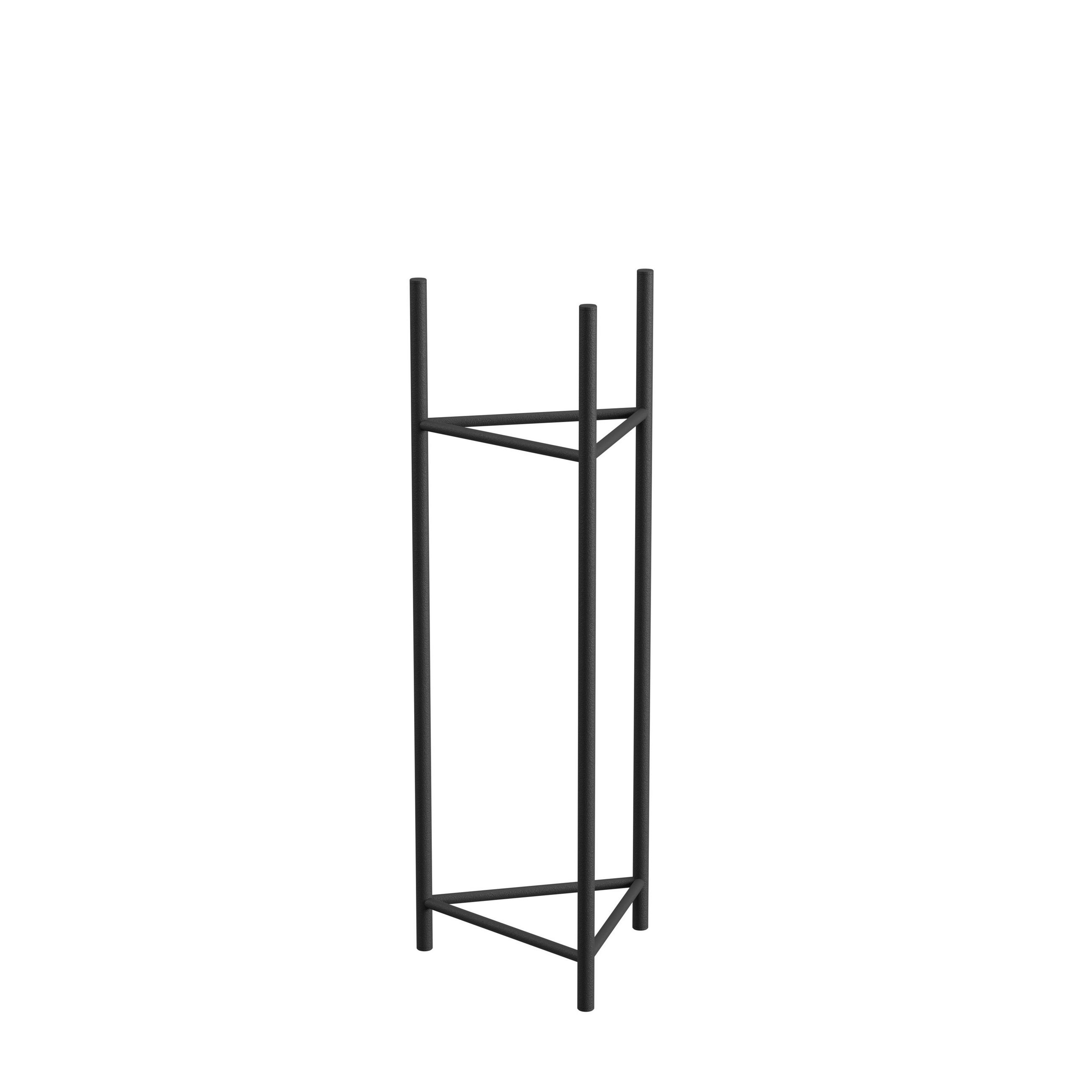 BLUMENSTÄNDER Metall  - Schwarz, Basics, Metall (27/75/27cm)