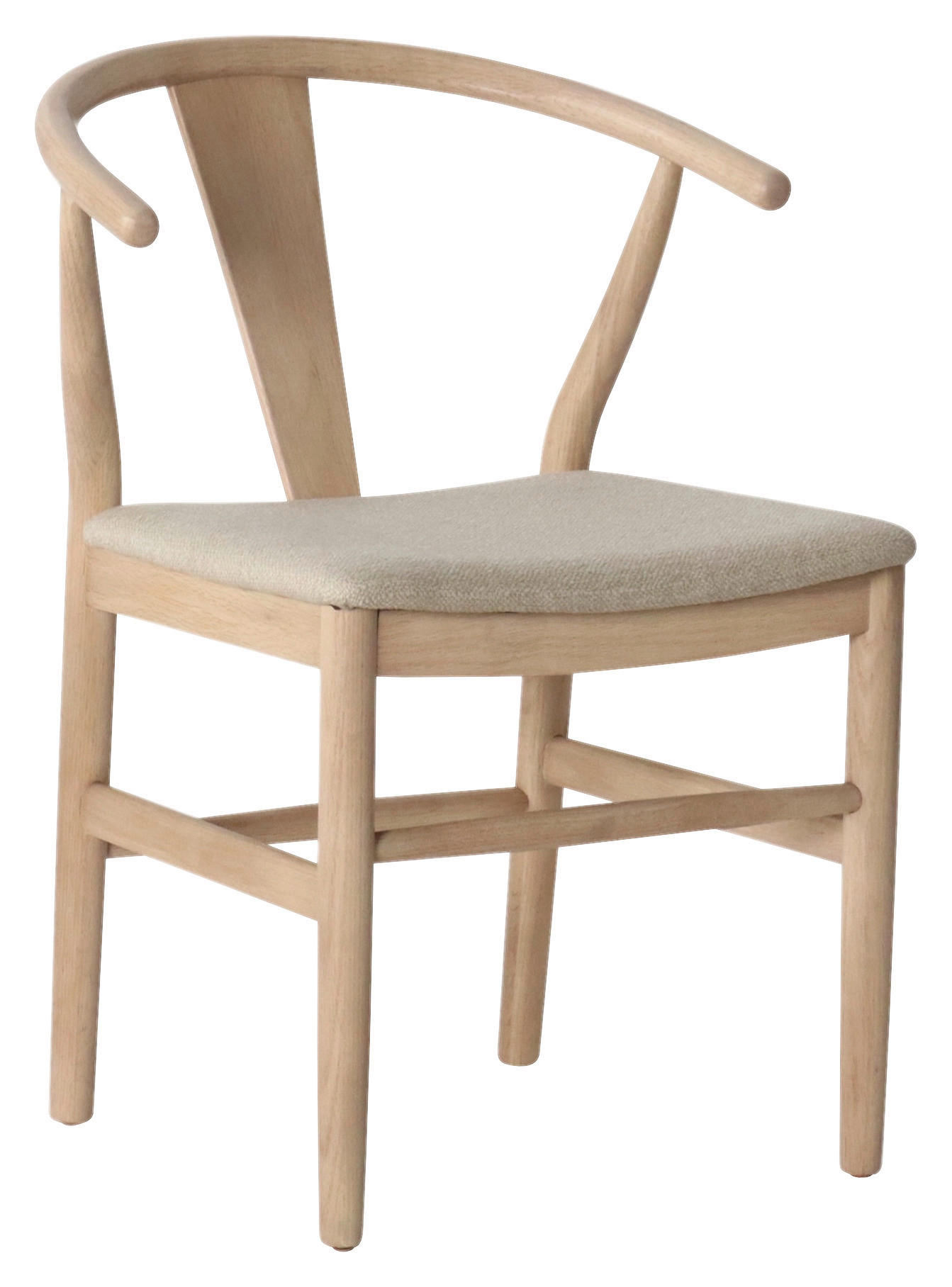 STOL     naturfärgad, ek Bianco  - ek Bianco/naturfärgad, Modern, trä/textil (55/77/55cm) - Niels Andersson