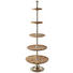 ETAGERE - Alufarben/Braun, LIFESTYLE, Holz/Metall (60/172cm) ETAGERE - Alufarben/Braun, LIFESTYLE, Holz/Metall (60/172cm)