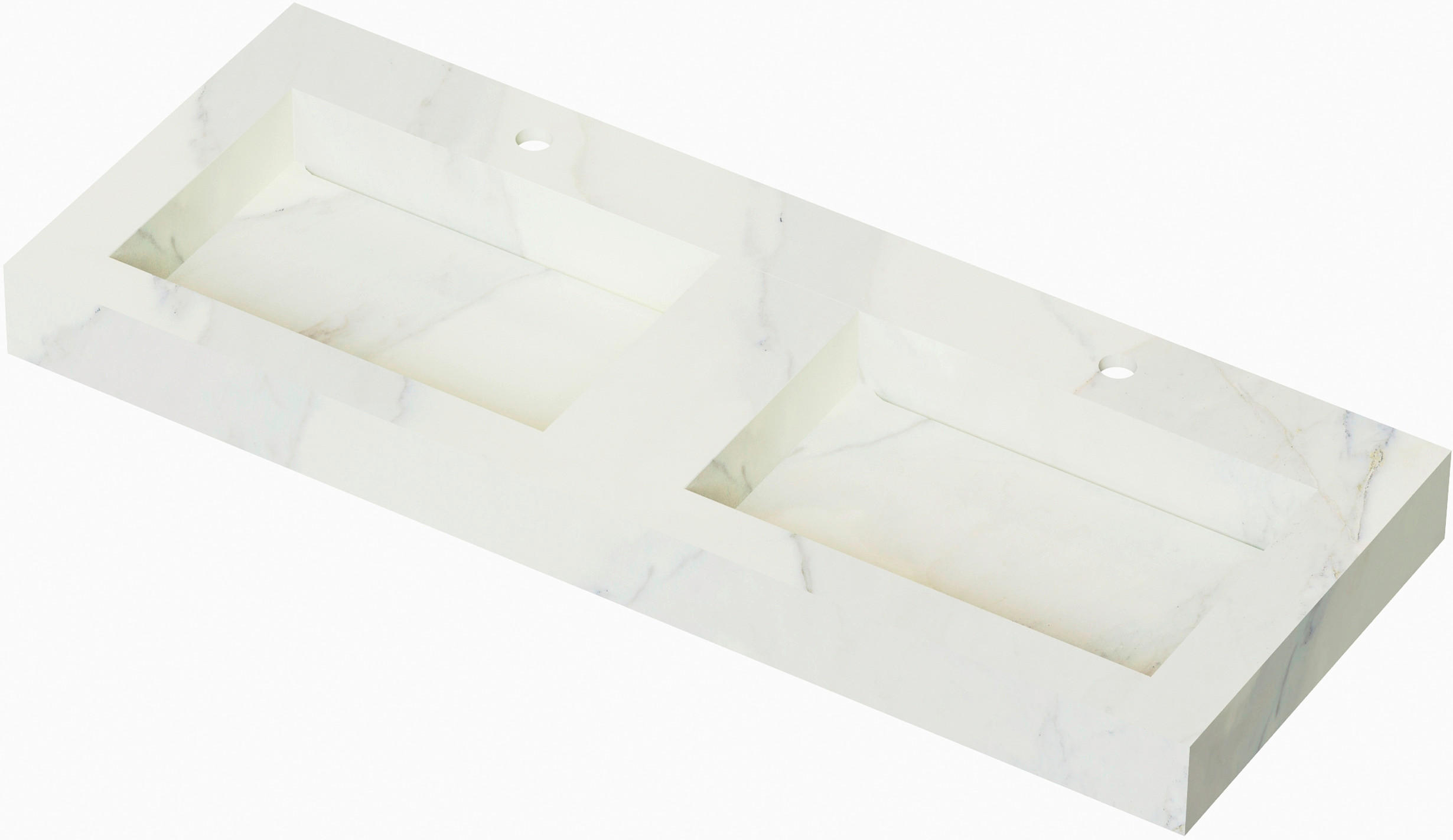 Thumbnail - Voleo Waschtischkombi Leonardo, Schwarz, Weiß, Glas, 2 Fächer, 120 cm, stehend, Badezimmer, Waschbecken & Armaturen, Was...