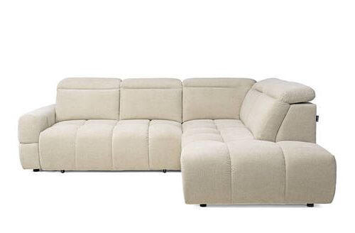 SAROKKANAPÉ textil bézs  - bézs, Modern, műanyag/textil (270/110/223cm) - Welnova