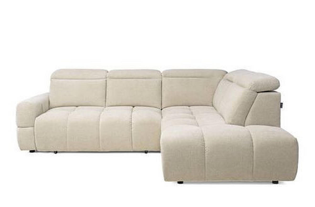 SAROKKANAPÉ textil bézs  - bézs, Modern, műanyag/textil (270/110/223cm) - Welnova