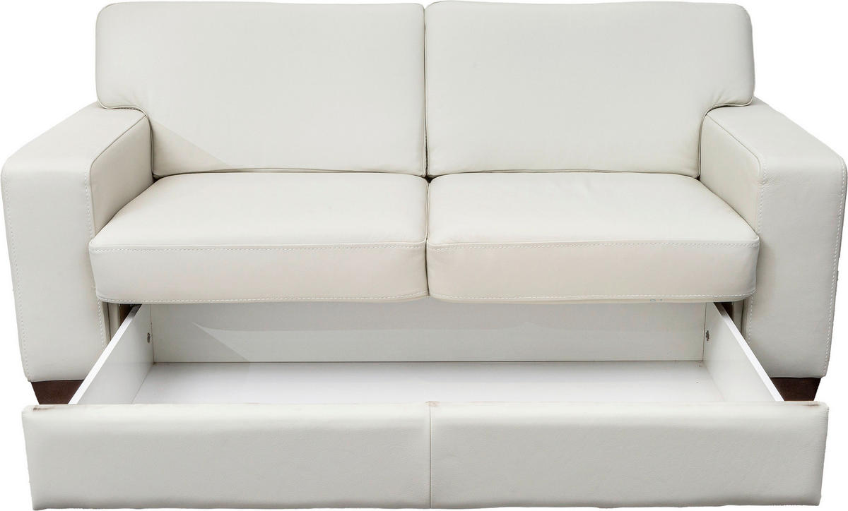 ÜLŐGARNITÚRA bőr  - diófa, Basics, bőr/fa (183/81/95cm) - Andante