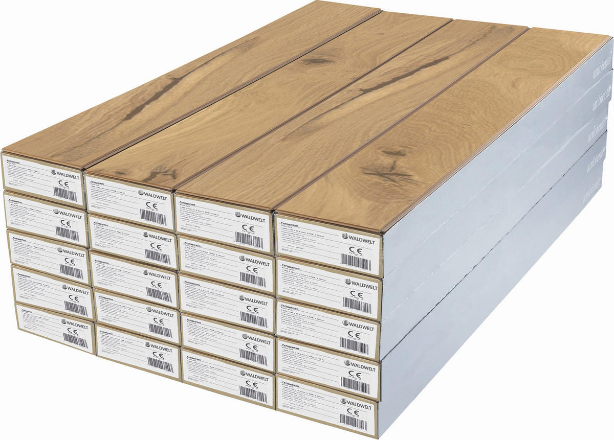 SCHLOSSDIELE Eiche rustikal  per  m² - Trend, Holz (224,5/19,3/1,3cm) - Waldwelt