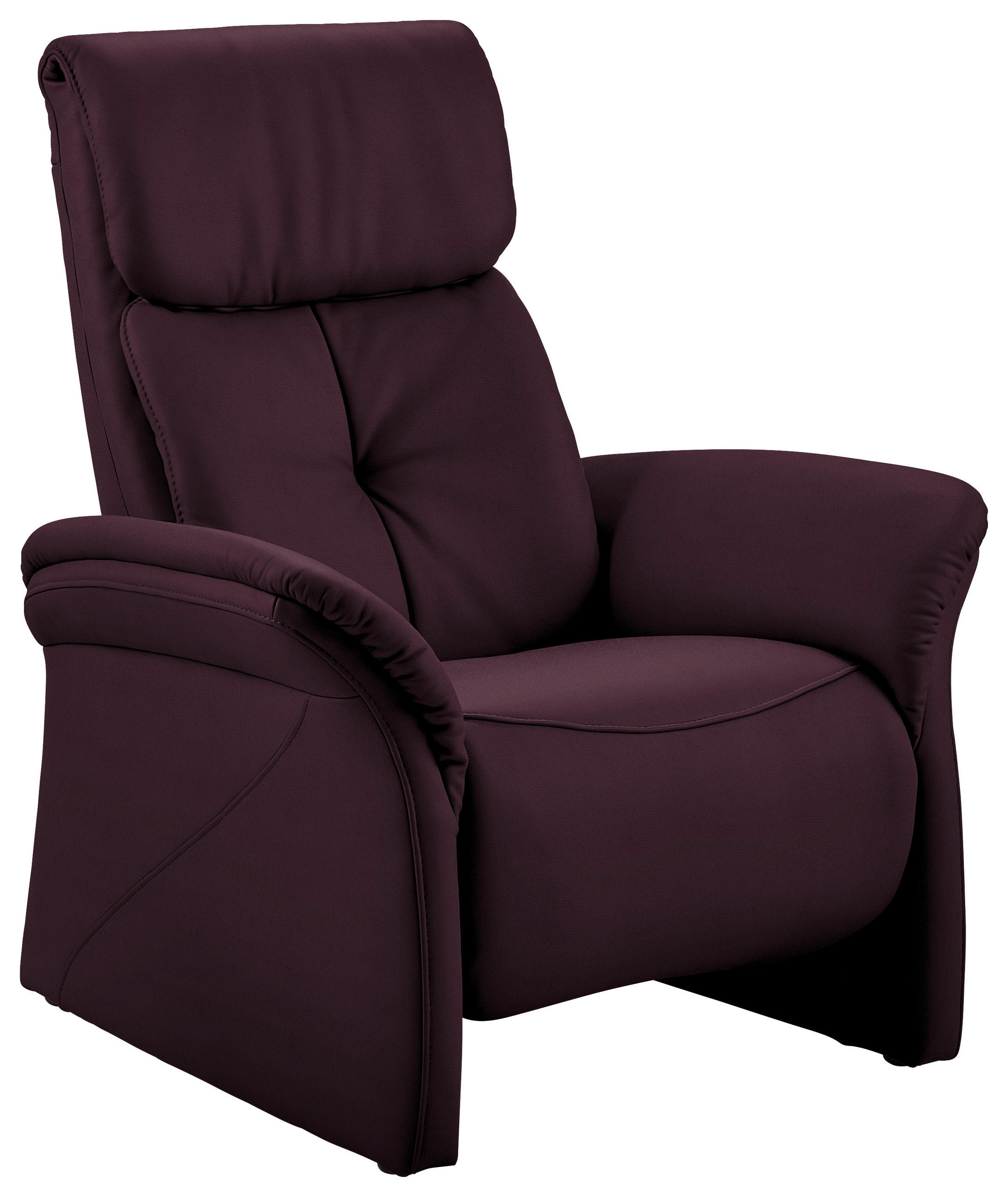 FERNSEHSESSEL  mit Relaxfunktion Echtleder Violett  - Violett/Schwarz, KONVENTIONELL, Leder/Kunststoff (88/107/91cm) - Himolla Komfortklass