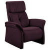 FERNSEHSESSEL in Violett  - Violett/Schwarz, KONVENTIONELL, Leder/Kunststoff (88/107/91cm) - Himolla Komfortklass