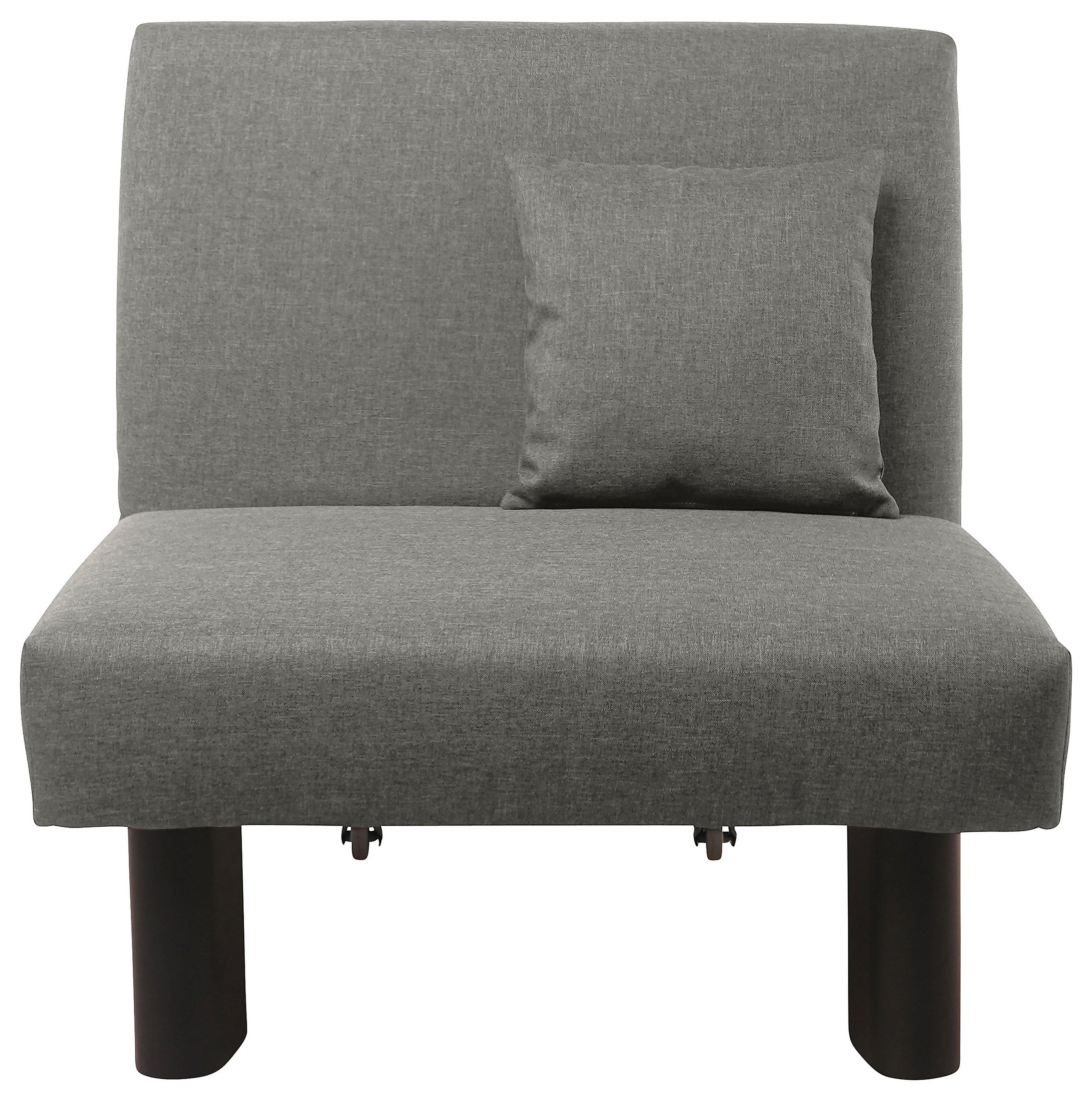 SCHLAFSESSEL Flachgewebe Hellgrau    - Hellgrau/Schwarz, Design, Textil/Metall (85/85/100cm) - Max Winzer