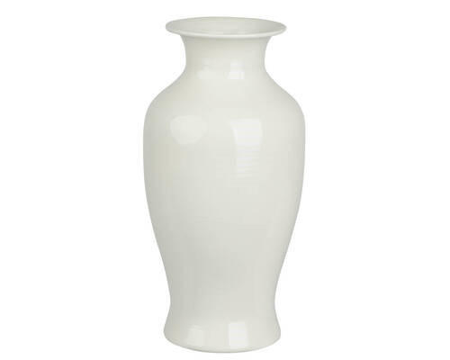 DEKOVASE  - Weiß, LIFESTYLE, Metall (17,00/17,00/33,50cm)