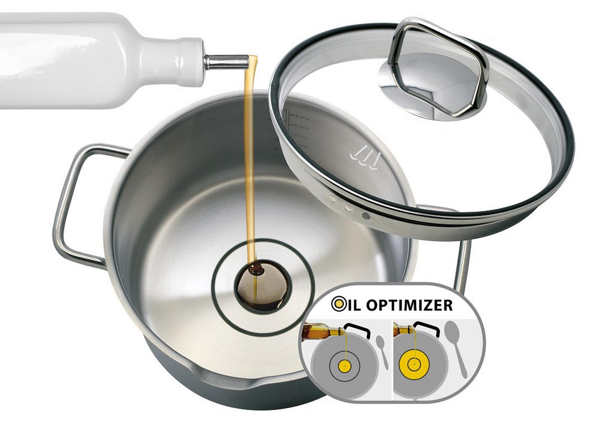 KOCHTOPFSET Smart Steam 4-teilig  - Edelstahlfarben, Basics, Metall - ELO