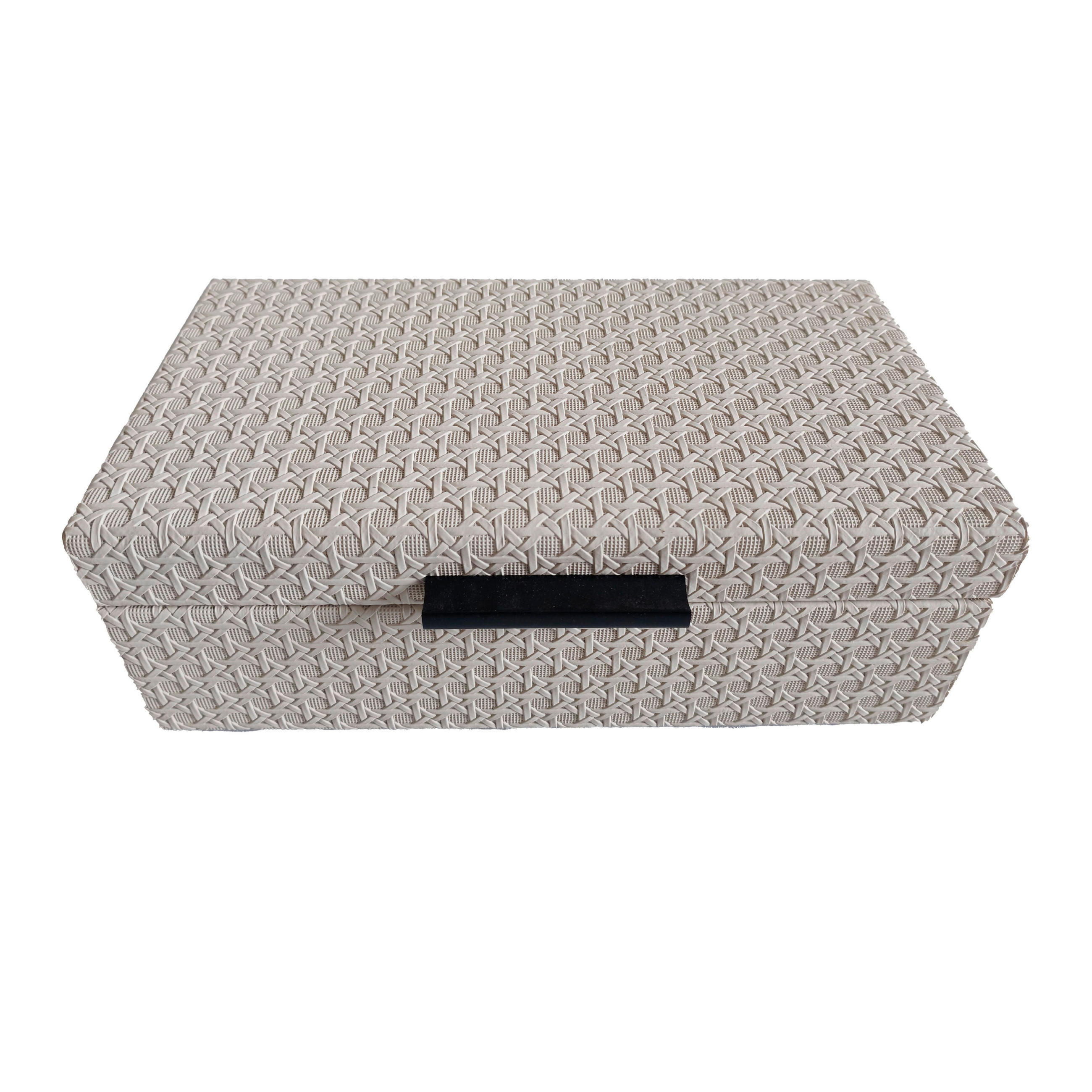 DEKOBOX    29/16/9,5 cm  - Creme, Design, Leder/Holzwerkstoff (29/16/9,5cm) - Ambia Home