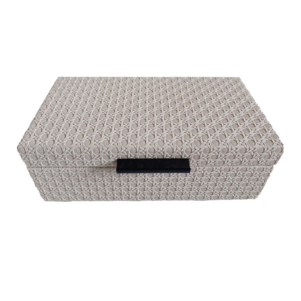DEKOBOX    29/16/9,5 cm  - Creme, Design, Leder/Holzwerkstoff (29/16/9,5cm) - Ambia Home