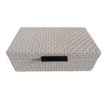 DEKOBOX    29/16/9,5 cm  - Creme, Design, Leder/Holzwerkstoff (29/16/9,5cm) - Ambia Home