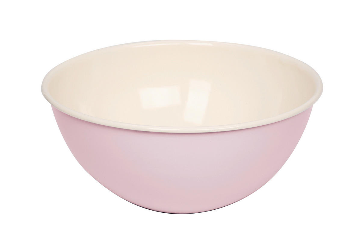 SALATSCHÜSSEL   - Rosa, Basics, Metall (27,5/27,5/12,2cm) - Riess