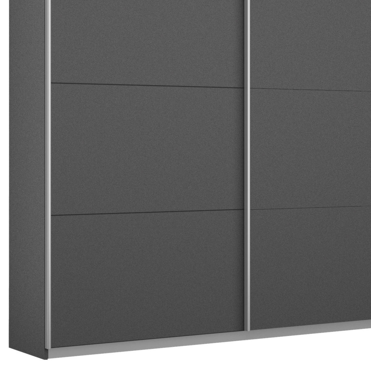SCHWEBETÜRENSCHRANK 271/210/62 cm 3-türig Grau  - Alufarben/Grau, MODERN, Holzwerkstoff/Metall (271/210/62cm) - Rauch Möbel