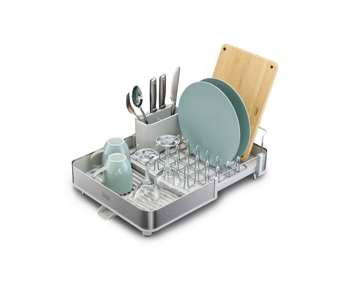 OCEĐIVAČ POSUĐA Extend  - svetlosiva, Osnovno, metal/plastika (36,4/16,1/32cm) - Joseph Joseph