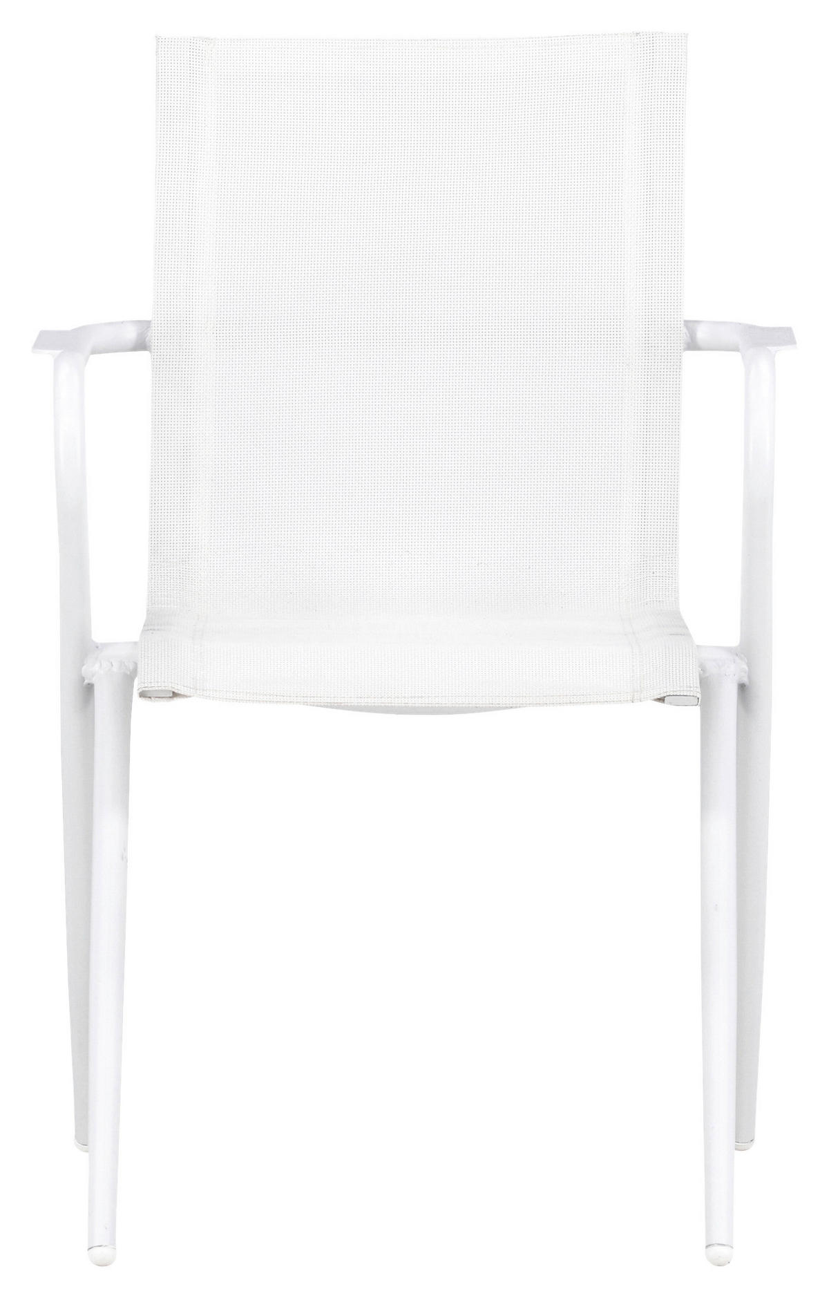 Stapelsessel 2er-Set - Weiß, KONVENTIONELL, Metall (58/86/63cm) - Gardenson