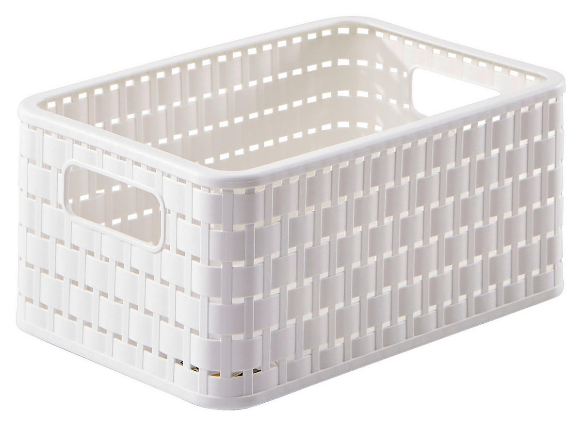 KORB - Weiss, Basics, Kunststoff (28/18,5/12,6cm) - Rotho
