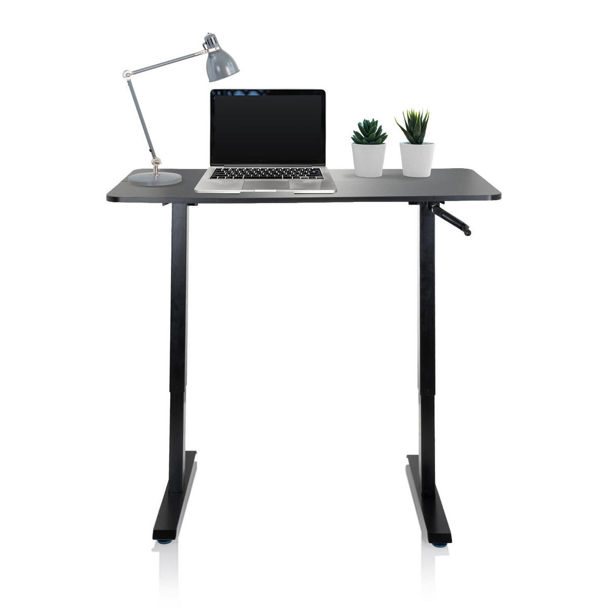 SKRIVBORD  i svart  - svart, Modern, metall/trämaterial (120/74/60cm) - MID.YOU