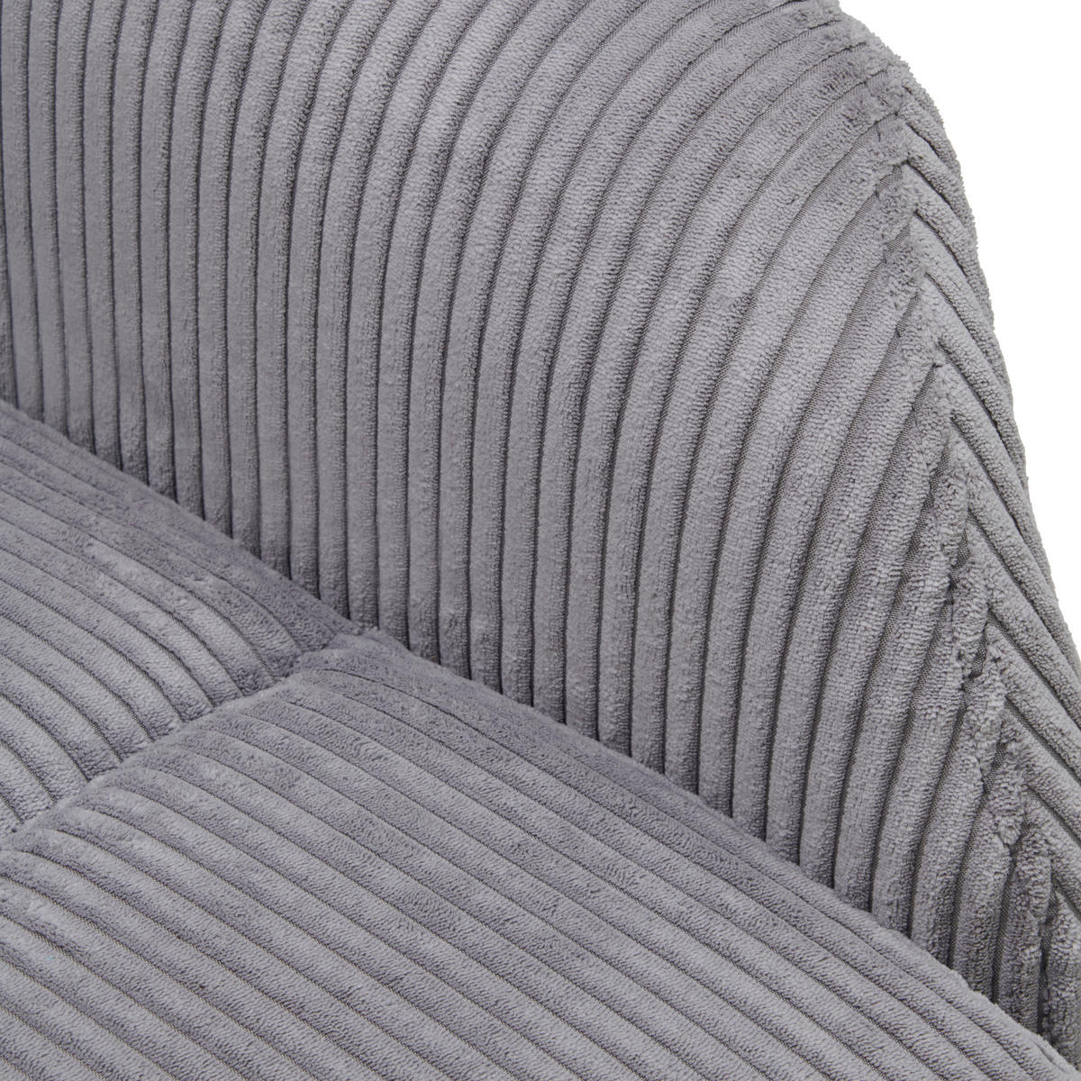 RELAXSESSEL in Metall, Textil Grau, Schwarz  - Schwarz/Grau, Trend, Textil/Metall (73/111-77/82-160cm) - Xora