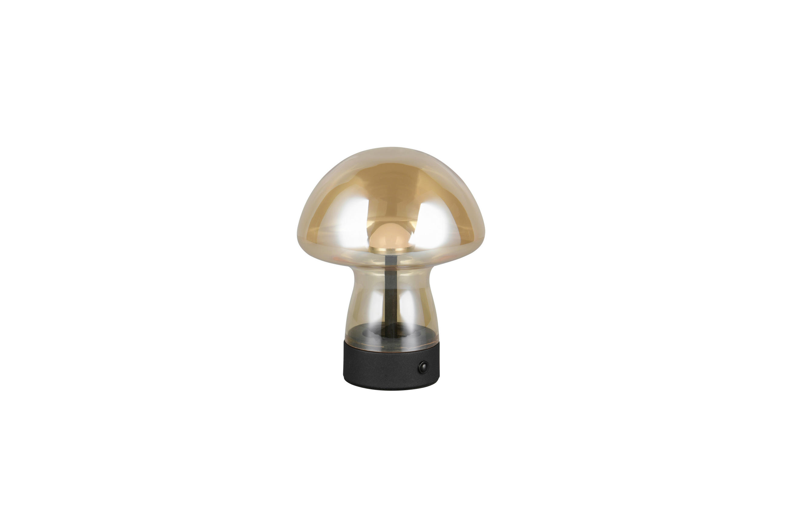 AKKU-TISCHLEUCHTE Dooley 14/18 cm  - Hellbraun, LIFESTYLE, Glas (14/18cm)