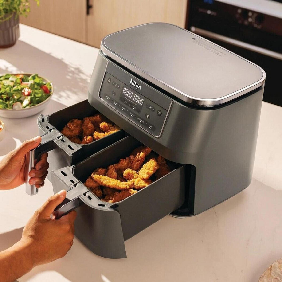 HEIßLUFTFRITTEUSE NINJA 7,6 L  - Dunkelgrau, Basics, Keramik