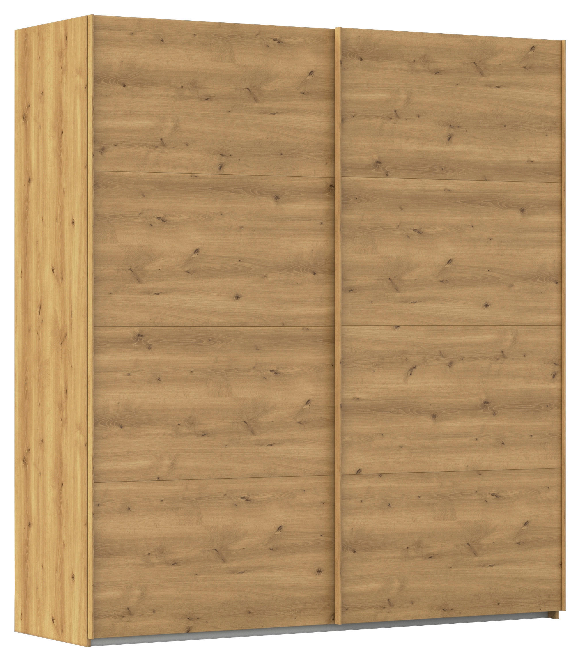 SCHWEBETÜRENSCHRANK  in Eichefarben  - Eichefarben, Design, Holzwerkstoff/Kunststoff (201/223/68cm) - Novel
