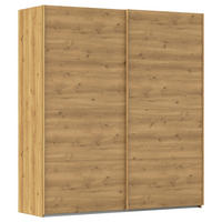 SCHWEBETÜRENSCHRANK  in Eichefarben  - Eichefarben, Design, Holzwerkstoff/Kunststoff (201/223/68cm) - Novel