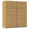 SCHWEBETÜRENSCHRANK  in Eichefarben  - Eichefarben, Design, Holzwerkstoff/Kunststoff (201/223/68cm) - Novel