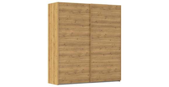 SCHWEBETÜRENSCHRANK  in Eichefarben  - Eichefarben, Design, Holzwerkstoff/Kunststoff (201/223/68cm) - Novel