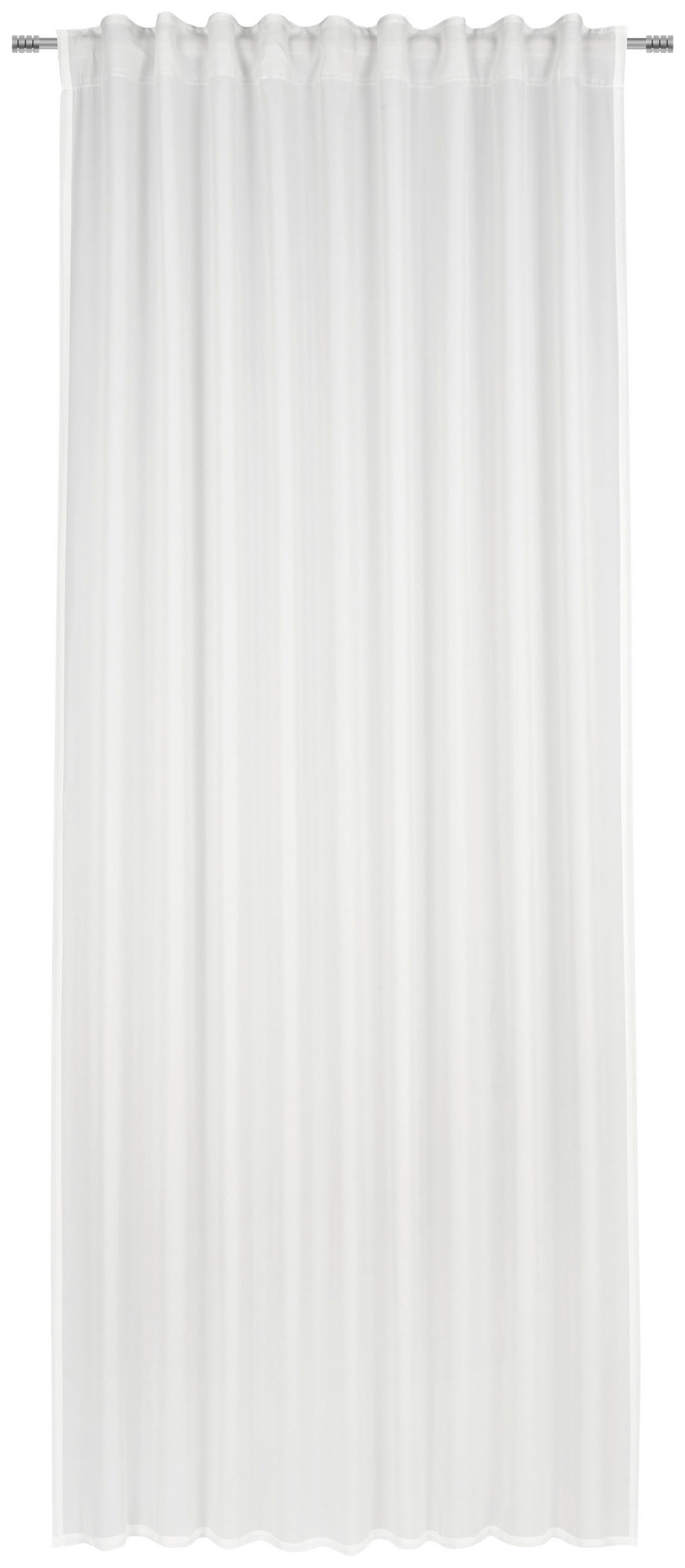 GARDINLÄNGD halvtransparent - vit, Basics, textil (140/245cm) - Esposa