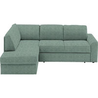 ECKSOFA in Webstoff Türkis  - Türkis/Schwarz, Konventionell, Kunststoff/Textil (165/224cm) - Xora