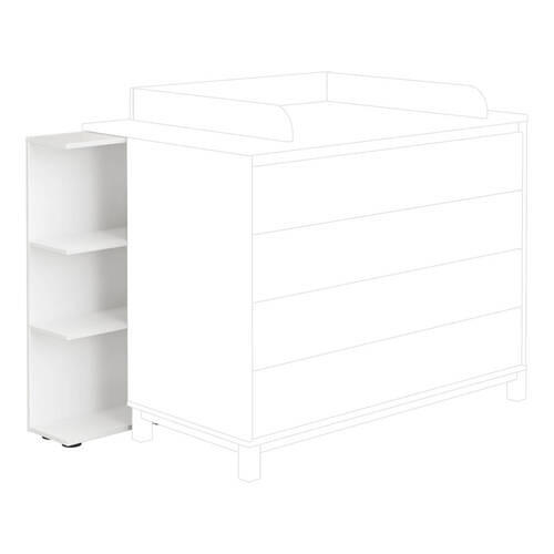 BABYUNTERSTELLREGAL Wickelkommoden-Unterstellregal Weiß  - Weiß, Basics, Holzwerkstoff (45,0/92,4/21,3cm) - Paidi