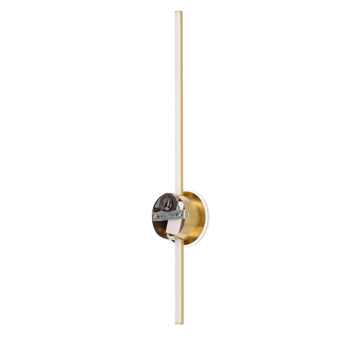 LED-WANDLEUCHTE 65/6/12 cm   - Messingfarben/Weiß, Design, Kunststoff/Metall (65/6/12cm)