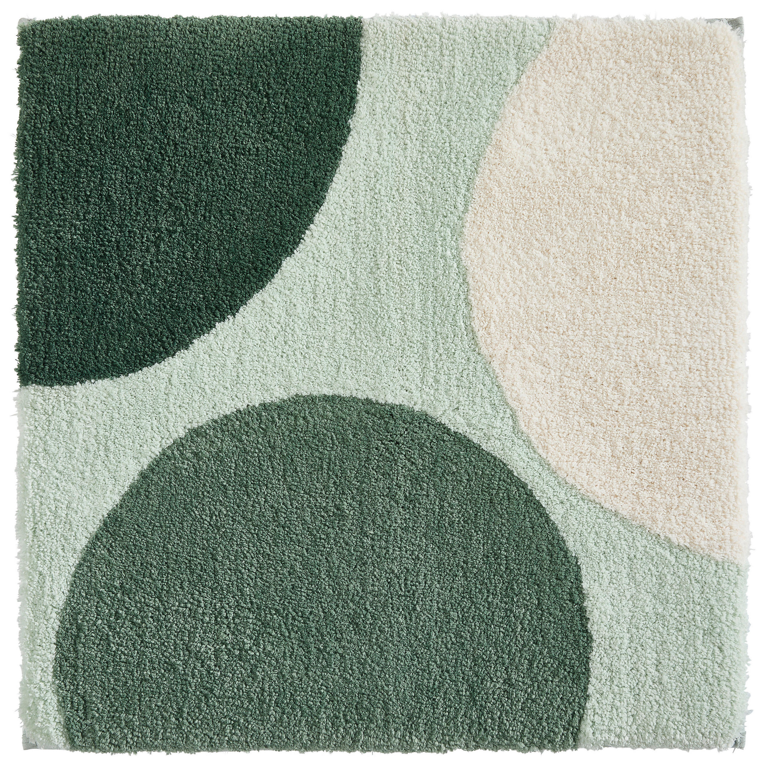 BADEMATTE Grün 60/60 cm  - Grün, Basics, Kunststoff/Textil (60/60cm) - Esposa