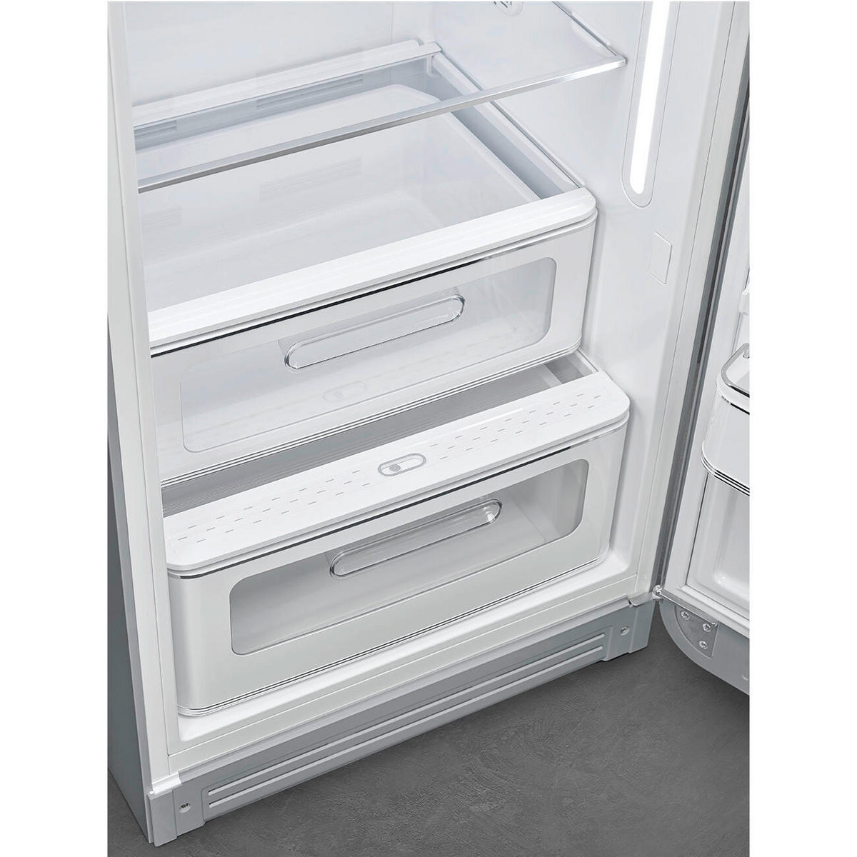 KÜHL-GEFRIER-KOMBINATION FAB28RSV6  - Silberfarben, Trend, Metall (60/150/72.8cm) - SMEG